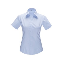 網上下單訂做正裝女恤衫 訂購修身斜條紋V領短袖襯衫  襯衫製衣廠 45% Cotton 55% Polyester YWD4504 CHENSHANG SKR064 網上下單訂做正裝女恤衫 訂購修身斜條紋V領短袖襯衫  襯衫製衣廠 45% Cotton 55% Polyester YWD4504 CHENSHANG SKR064